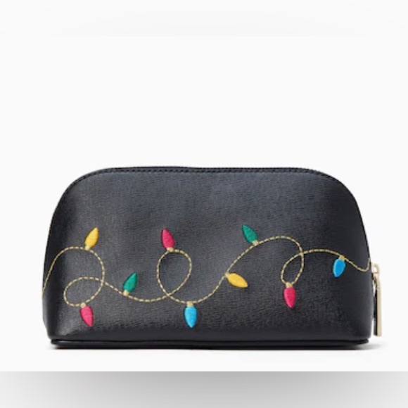 Kate Spade Xmas Lights cosmetic bag - Picture 2 of 6